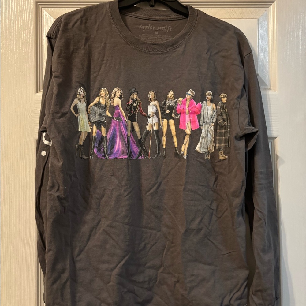 Taylor Swift Charcoal Long Sleeve Shirt